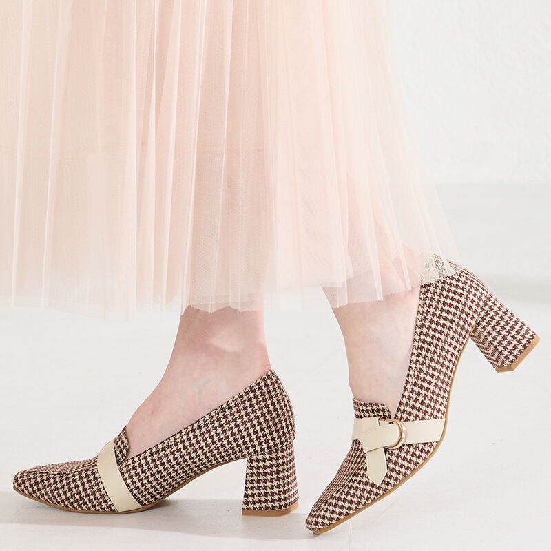 ORiental TRaffic「●2026春夏新作●サイドベルトヒールローファー/61110 ローファー ヒール 」|ローファー|BROWN