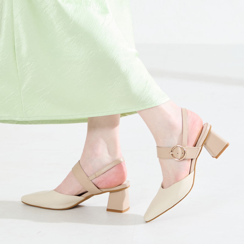 ORiental TRaffic「●2026春夏新作●ラウンドバックルセパレートパンプス/61122」|パンプス|