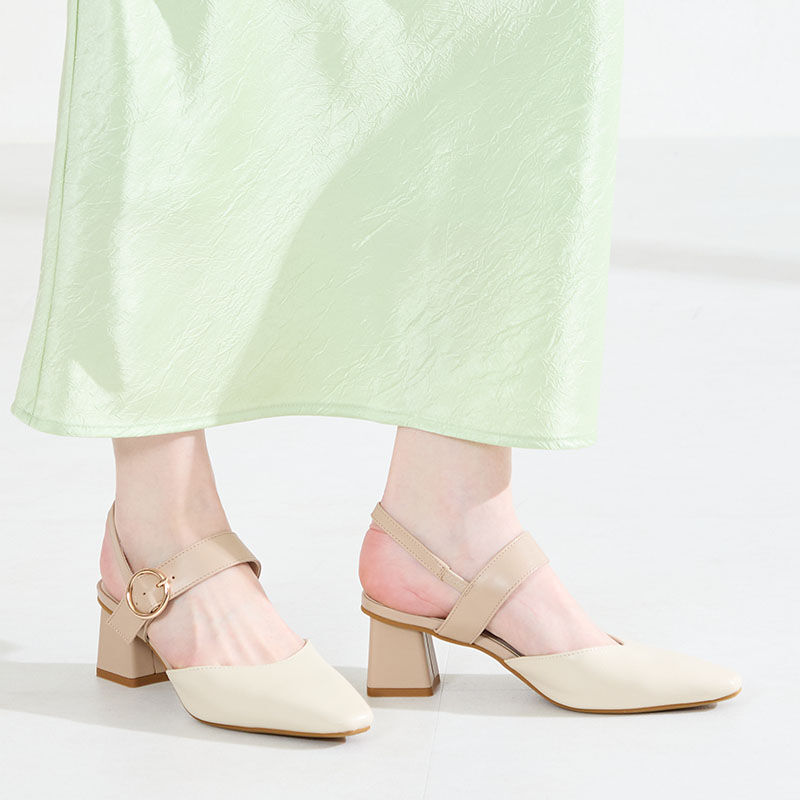 ORiental TRaffic「●2026春夏新作●ラウンドバックルセパレートパンプス/61122」|パンプス|