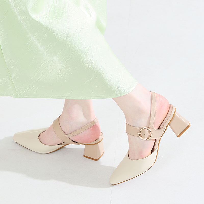 ORiental TRaffic「●2026春夏新作●ラウンドバックルセパレートパンプス/61122」|パンプス|