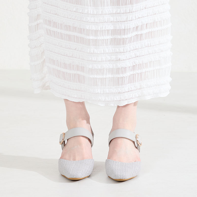 ORiental TRaffic「●2026春夏新作●ラウンドバックルセパレートパンプス/61122」|パンプス|