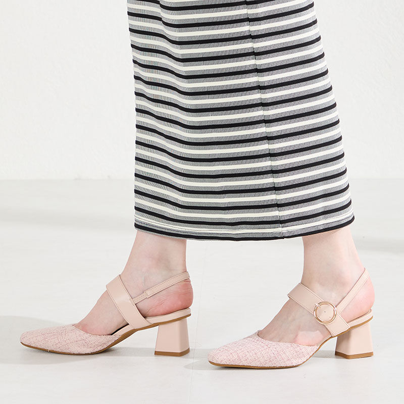 ORiental TRaffic「●2026春夏新作●ラウンドバックルセパレートパンプス/61122」|パンプス|