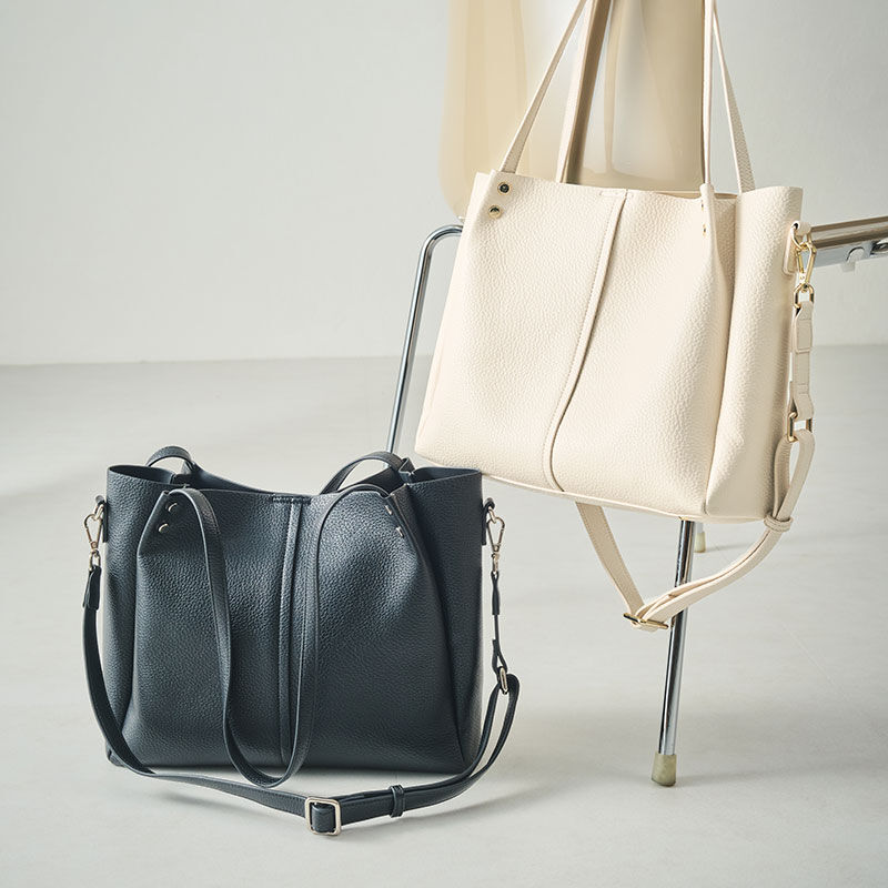 ORiental TRaffic「●2026春夏新作●ショルダー付きA4トートバッグ/BA-273」|ショルダー・メッセンジャー|IVORY