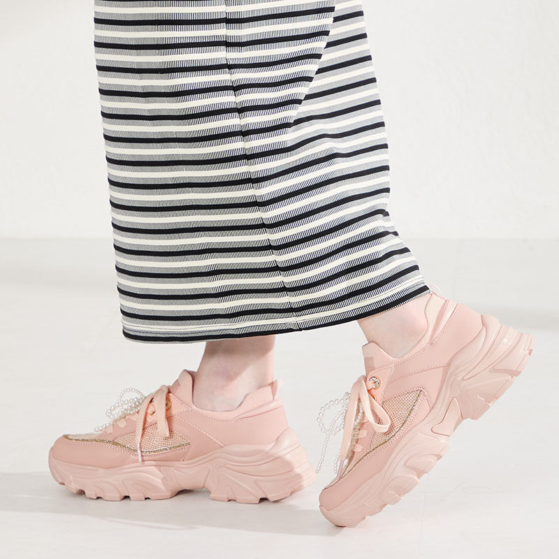 ORiental TRaffic「●2026春夏新作●2wayリボンモチーフニットスニーカー/OT3797」|スニーカー|