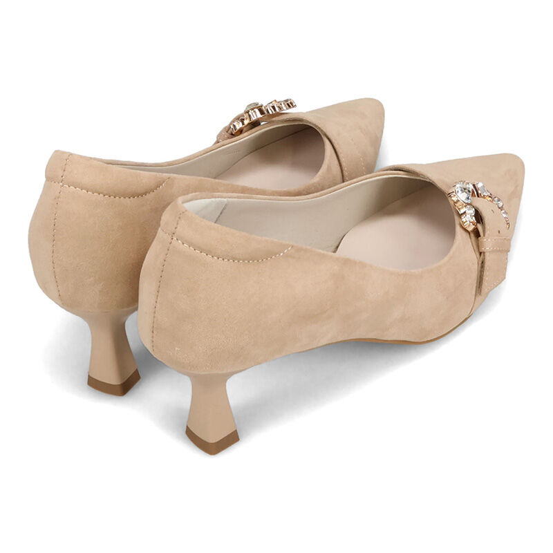 ORiental TRaffic「●2026春夏新作●ビジューバックルヒールパンプス/61104」|パンプス|