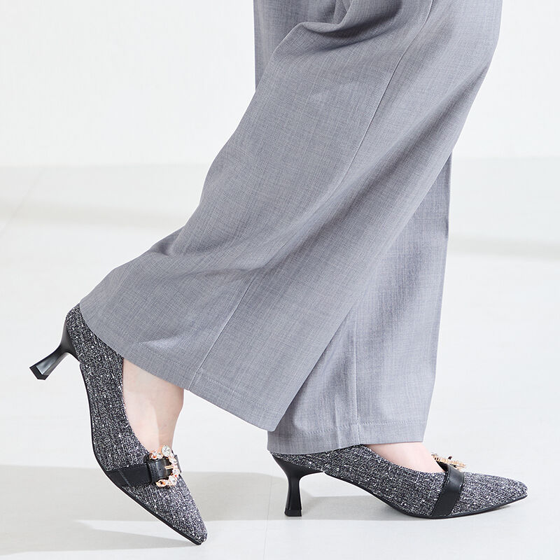 ORiental TRaffic「●2026春夏新作●ビジューバックルヒールパンプス/61104」|パンプス|