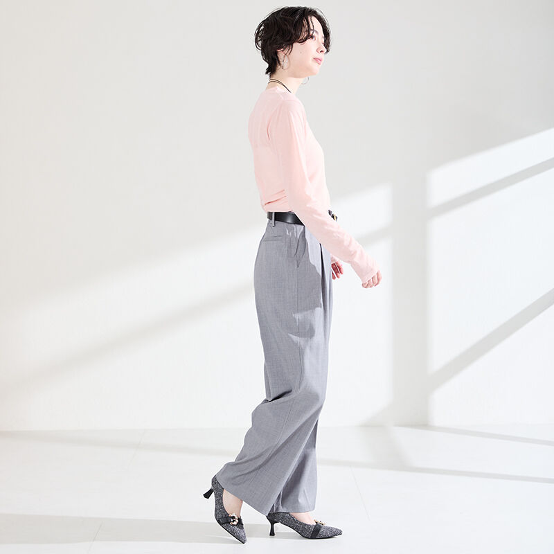 ORiental TRaffic「●2026春夏新作●ビジューバックルヒールパンプス/61104」|パンプス|