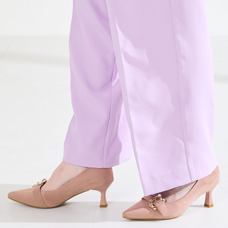 ORiental TRaffic「●2026春夏新作●ビジューバックルヒールパンプス/61104」|パンプス|