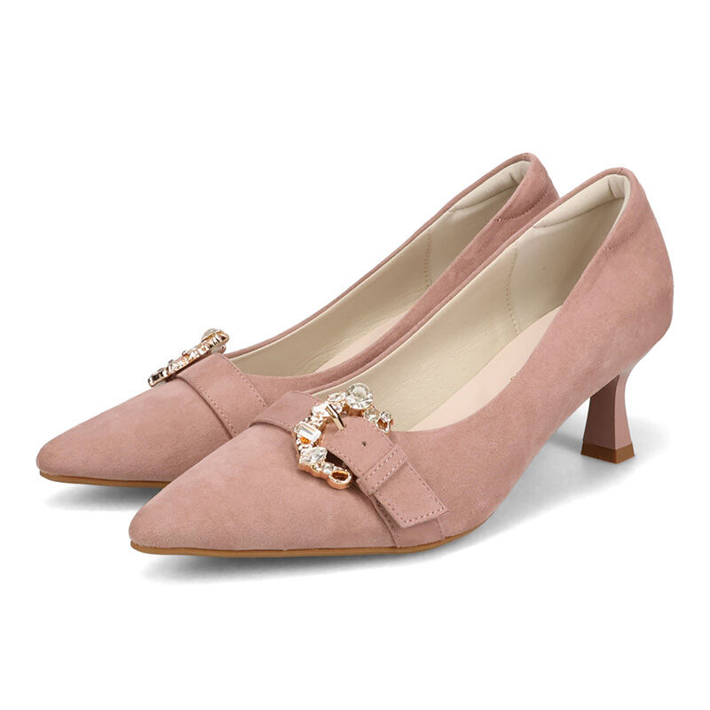 ORiental TRaffic「●2026春夏新作●ビジューバックルヒールパンプス/61104」|パンプス|