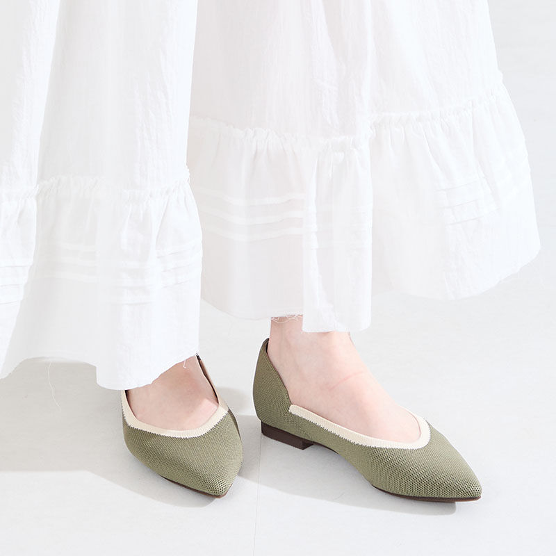 WA Oriental TRaffic「●2026春夏新作●配色ニットパンプス/62107」|パンプス|KHAKI