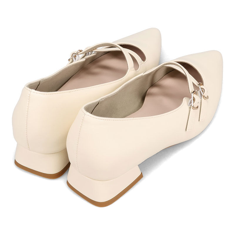 ORiental TRaffic「●2026春夏新作●ダブルストラップポインテッドトゥパンプス/61118」|パンプス|