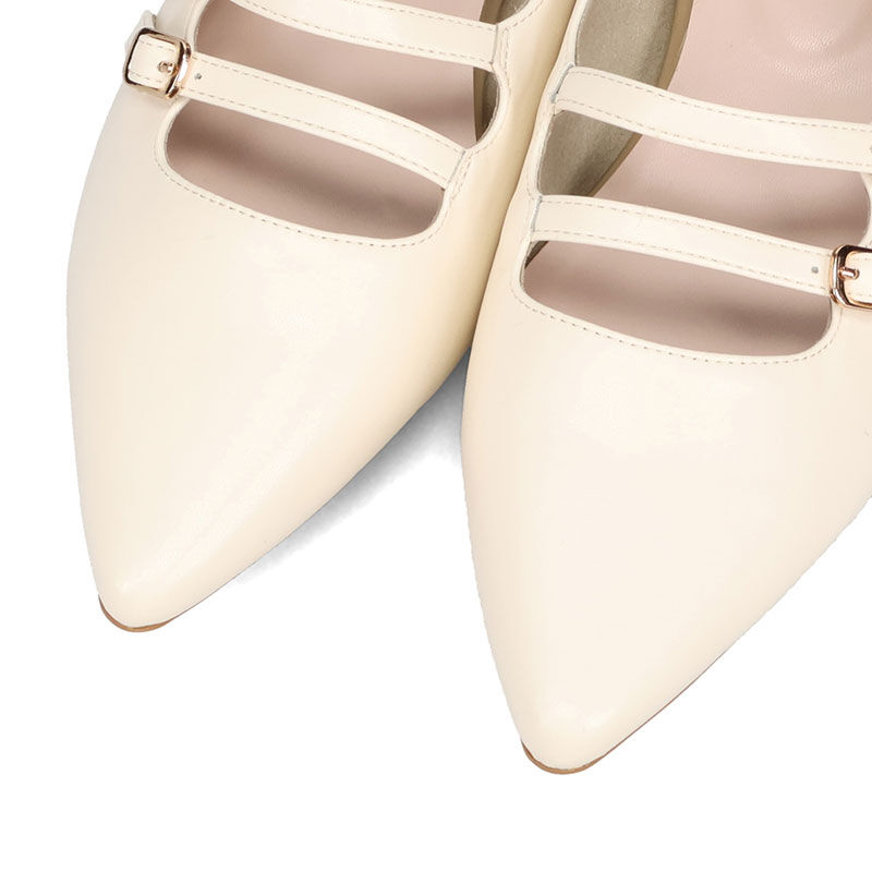 ORiental TRaffic「●2026春夏新作●ダブルストラップポインテッドトゥパンプス/61118」|パンプス|