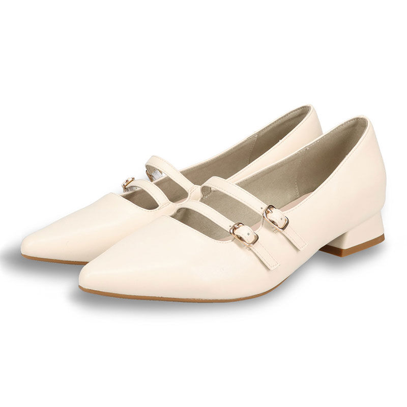 ORiental TRaffic「●2026春夏新作●ダブルストラップポインテッドトゥパンプス/61118」|パンプス|