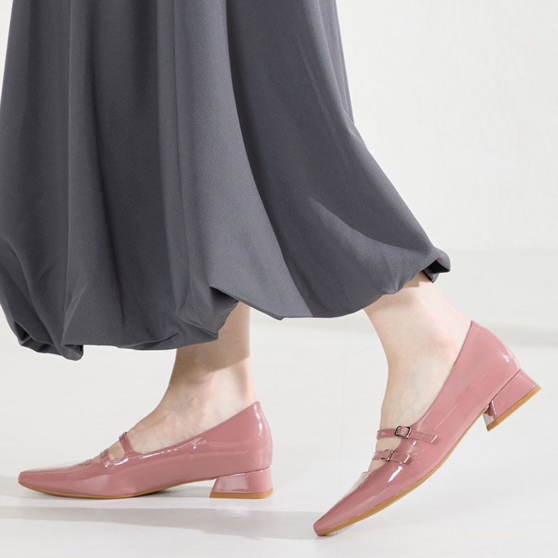 ORiental TRaffic「●2026春夏新作●ダブルストラップポインテッドトゥパンプス/61118」|パンプス|