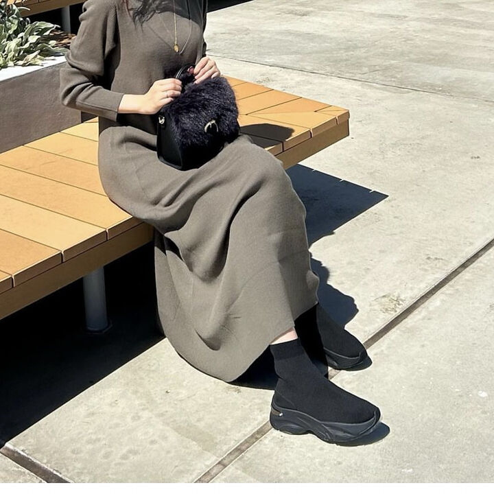 プラスダイアナ「ソックススニーカー　MF65542」|スニーカー|