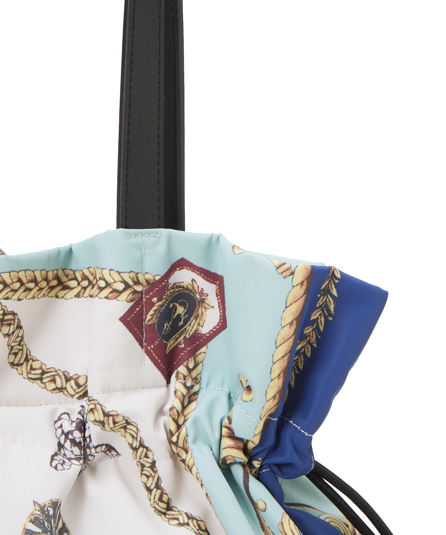 TOPKAPI TREASURE「【TREASURE TOPKAPI】マイルドサテン スカーフ柄 巾着 トート バッグ 」|トートバッグ|