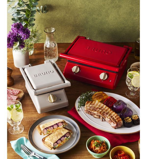 BRUNO「グリルサンドメーカー シングル」|電化製品|