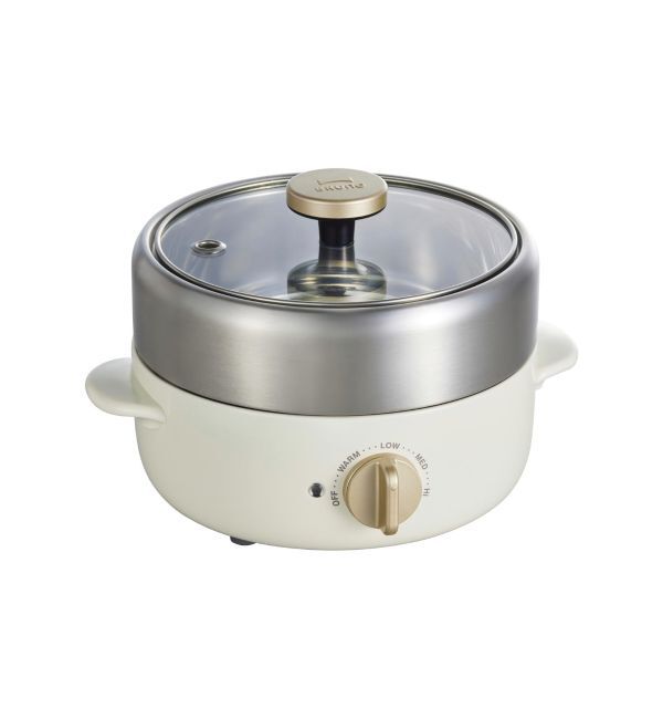 BRUNO「コンパクトマルチグリルポット」|食器・キッチングッズ|ホワイト