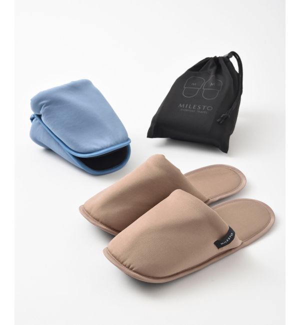 MILESTO「MILESTO UTILITY 洗える携帯スリッパ M」|トラベルグッズ|