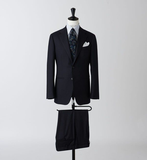 UNITED ARROWS「CANONICO フランネル 3ボタンシングル スーツ MC-MODEL -はっ水-」|その他|NAVY