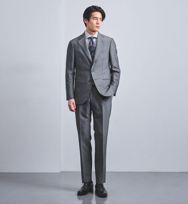 UNITED ARROWS「ウールモヘヤ シャンブレー 3ボタン スーツ S-MODEL」|スーツ|