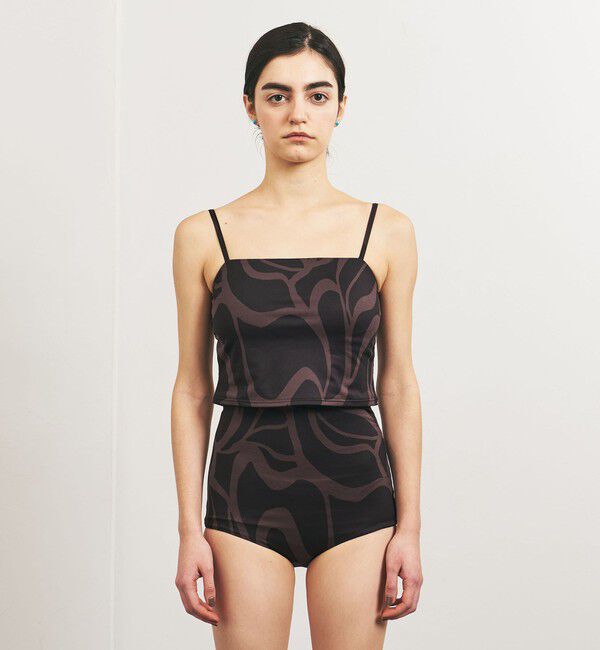 UNITED ARROWS「＜TO UNITED ARROWS＞プリント キャミソールトップ/スイムウエア」|ビキニトップス|