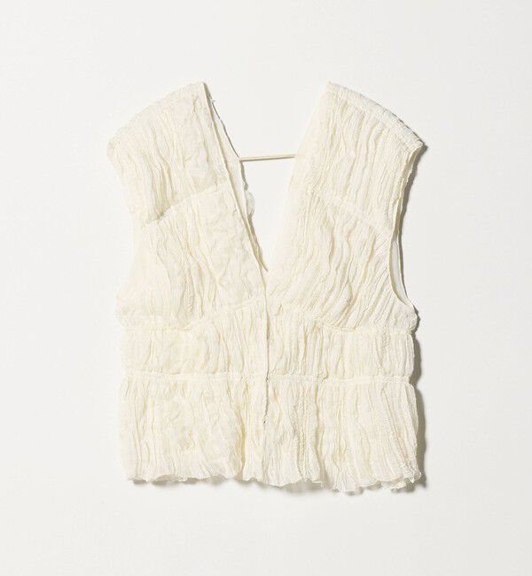 UNITED ARROWS「シャーリング フリル ベスト」|ベスト・ジレ|NATURAL