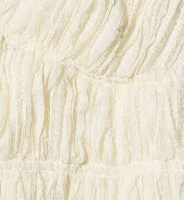 UNITED ARROWS「シャーリング フリル ベスト」|ベスト・ジレ|