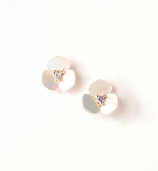 UNITED ARROWS green label relaxing「シェルフラワー ピアス」|ピアス|