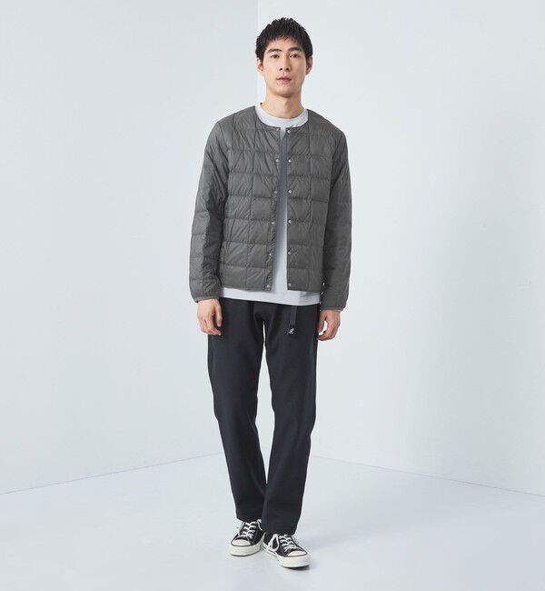 UNITED ARROWS green label relaxing「＜TAION＞ベーシック クルーネック ボタン インナー ダウンジャケット」|ダウン|