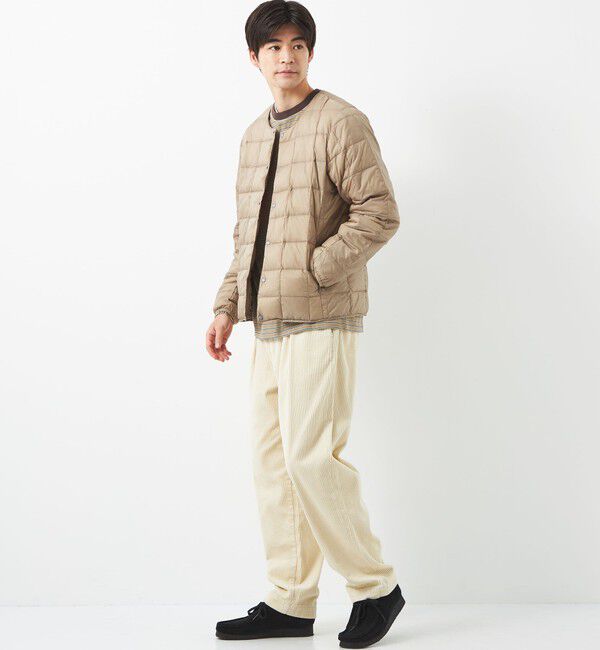 UNITED ARROWS green label relaxing「＜TAION＞ベーシック クルーネック ボタン インナー ダウンジャケット」|ダウン|