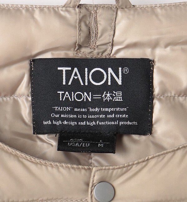 UNITED ARROWS green label relaxing「＜TAION＞ベーシック クルーネック ボタン インナー ダウンジャケット」|ダウン|