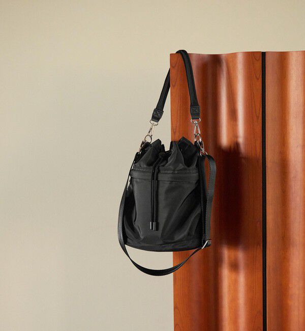 UNITED ARROWS green label relaxing「ハッスイ ポケットドロスト バッグ - はっ水 -」|ショルダー・メッセンジャー|BLACK