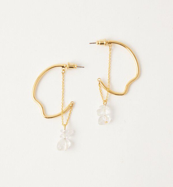 UNITED ARROWS green label relaxing「＜anisotea＞ Wave Hoop ピアス」|ピアス|