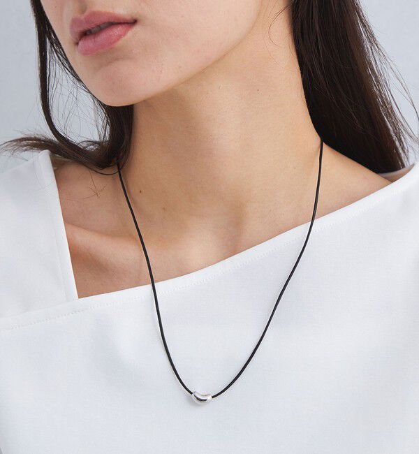 UNITED ARROWS green label relaxing「コードメタルドロップ ネックレス」|ネックレス|SILVER