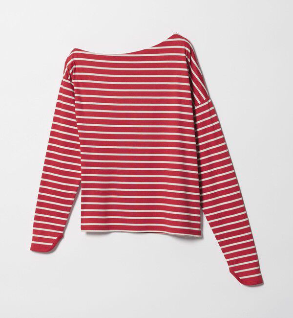 EMMEL REFINES「＜EMMEL REFINES＞EM アシンメトリー ボーダー ロンT」|Tシャツ・カットソー|