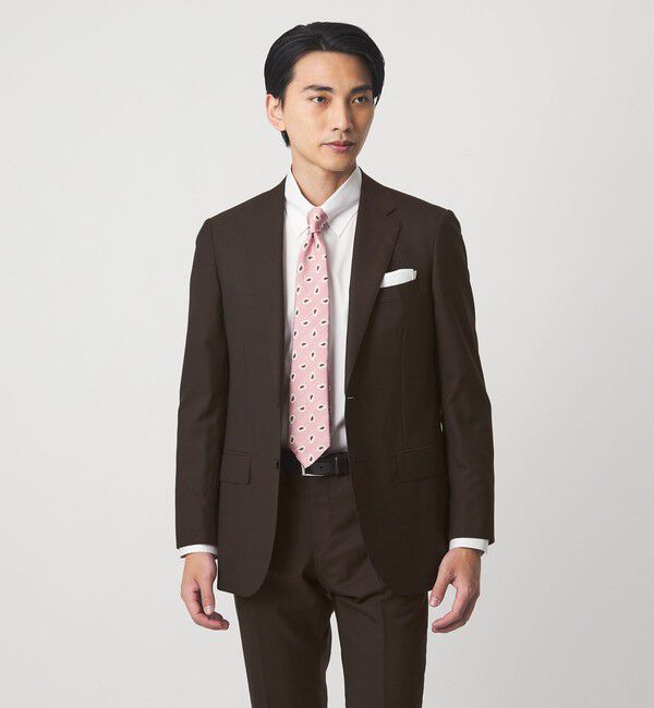 UNITED ARROWS green label relaxing「REDA トロピカル 無地 2B RV スーツジャケット」|スーツ|DK.BROWN