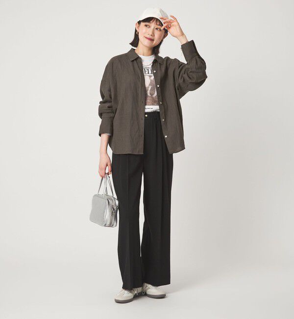 UNITED ARROWS green label relaxing「【結論シリーズ】リネンバランスシャツ［size SHORTあり］」|シャツ・ブラウス|