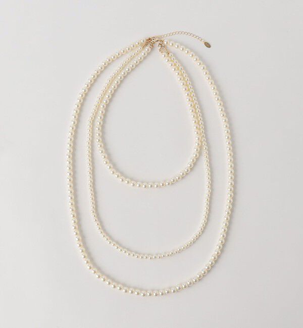 BEAUTY&YOUTH UNITED ARROWS「パールモチーフ 3連 ロングネックレス -4WAY-」|ネックレス|