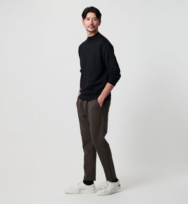 BEAUTY&YOUTH UNITED ARROWS「【WEB限定 WARDROBE SMART】ダブルニット イージーパンツ/セットアップ対応」|チノ|