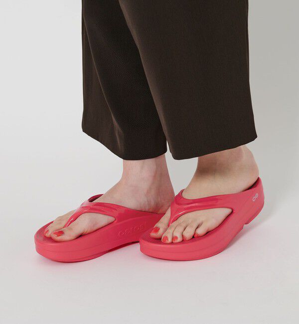 BEAUTY&YOUTH UNITED ARROWS「＜OOFOS＞OOmega サンダル」|サンダル|PINK