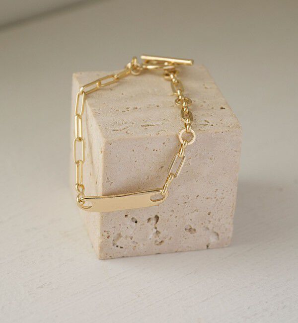 BEAUTY&YOUTH UNITED ARROWS「メタルチェーン&times;ユニークバー ブレスレット」|ブレスレット・バングル|GOLD