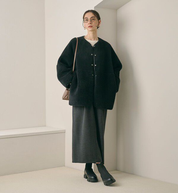 WEB限定】ボア×フェイクムートン リバーシブルジャケット