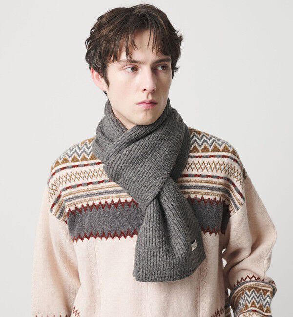 BEAUTY&YOUTH UNITED ARROWS「アゼ ニット マフラー」|マフラー|MD.GRAY