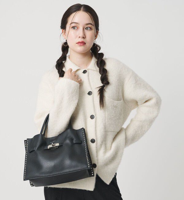 BEAUTY&YOUTH UNITED ARROWS「＜VIOLAd&rsquo;ORO＞レザー スタッズ トートバッグ」|トートバッグ|