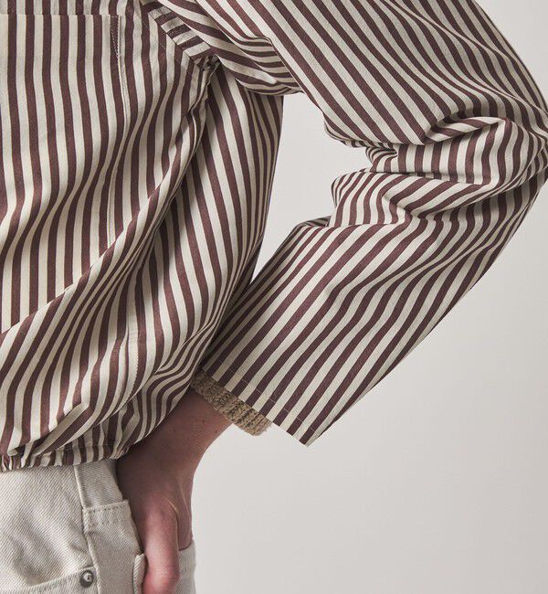 STEVEN ALAN「＜Steven Alan＞コットン キュプラ ストライプ フード シャツ」|シャツ・ブラウス|