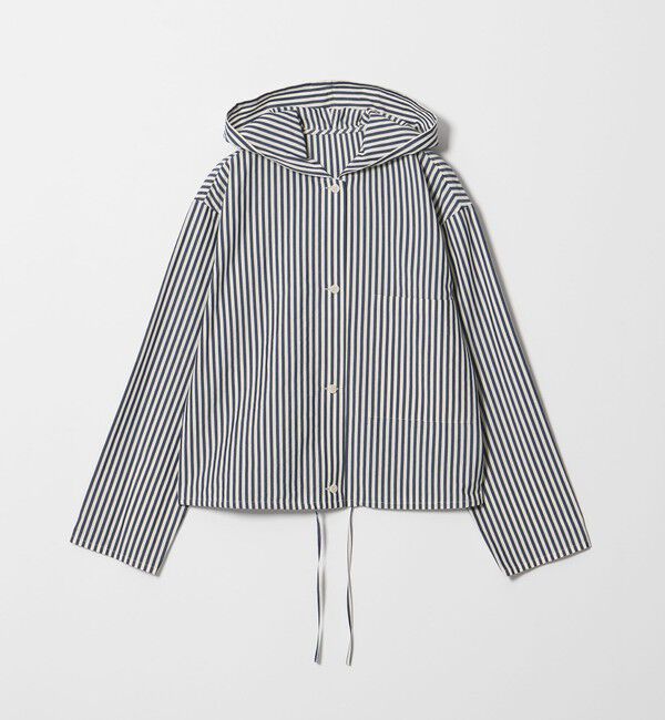 STEVEN ALAN「＜Steven Alan＞コットン キュプラ ストライプ フード シャツ」|シャツ・ブラウス|