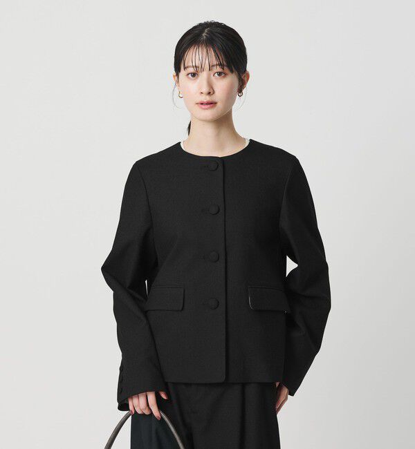 BEAUTY&YOUTH UNITED ARROWS「ツイードライク ノーカラージャケット」|ノーカラージャケット|