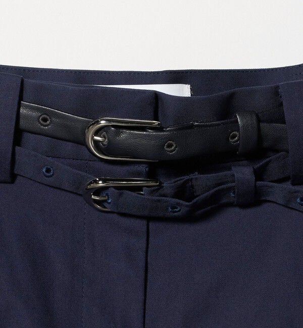 ATTISESSION「＜ATTISESSION＞ベルト 2タック ストレート パンツ 3」|その他|