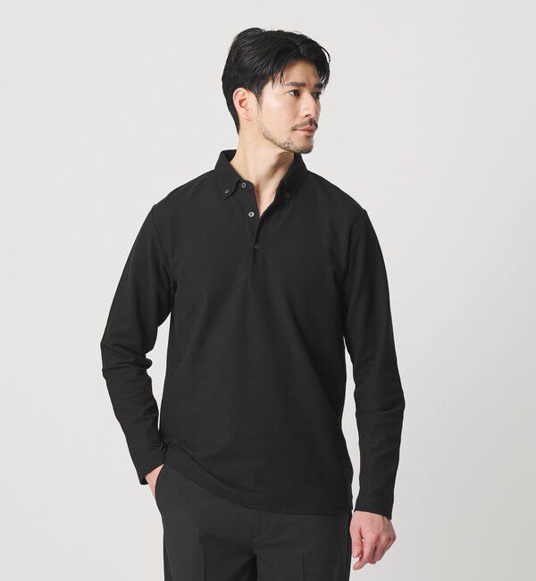 BEAUTY&YOUTH UNITED ARROWS「【WEB限定 WARDROBE SMART】ステイ クリーン ピケ BD ポロシャツ【抗菌・防臭】」|ポロシャツ|